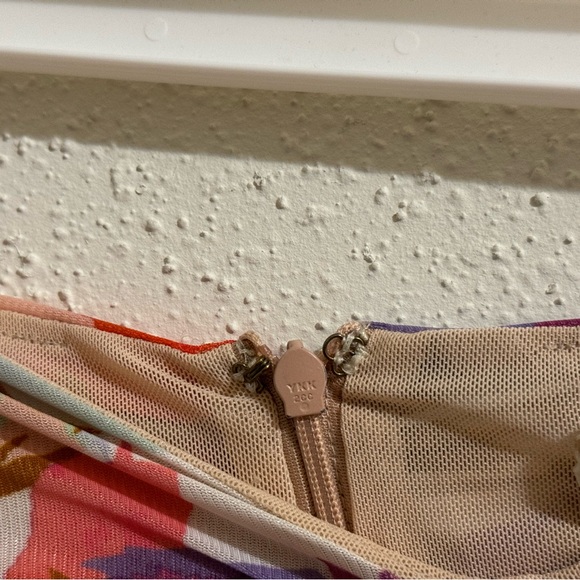 Nicholas Asymmetric Multicolor Mabel Midi Skirt - Size 2 - Picture 13 of 14